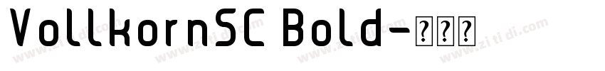 VollkornSC Bold字体转换